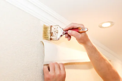 Pose de papier peint à Châtel — revêtements muraux et toiles de verre